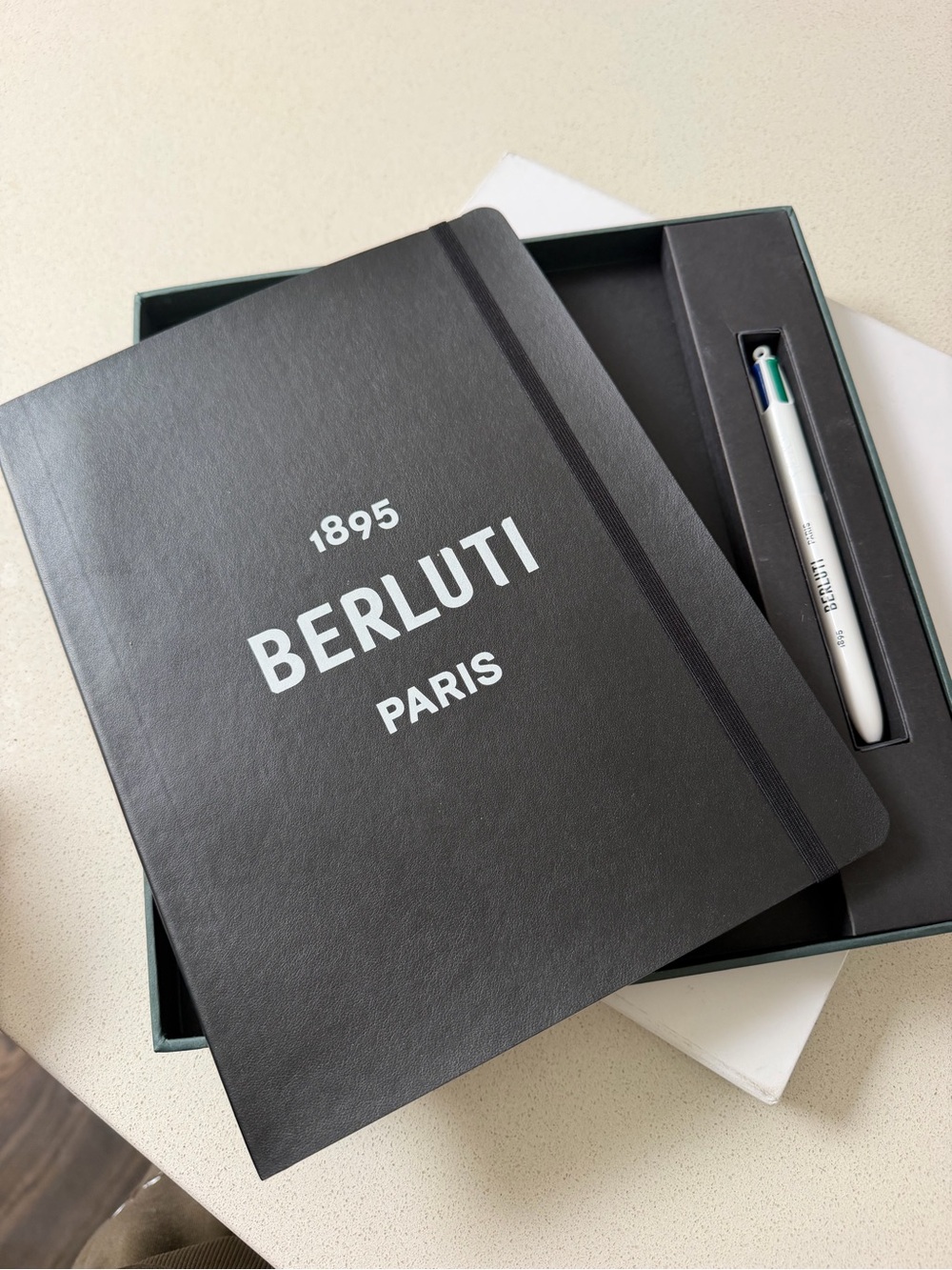 Berluti Note Book with Betluti Pen